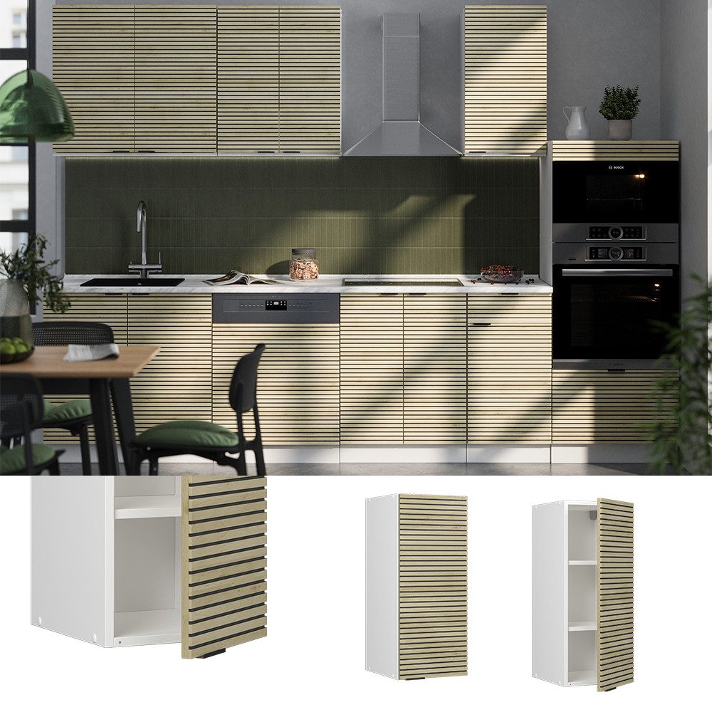 Vicco Hängeschrank Fame-Line, Eiche Paneel/Weiß, 30 günstig online kaufen