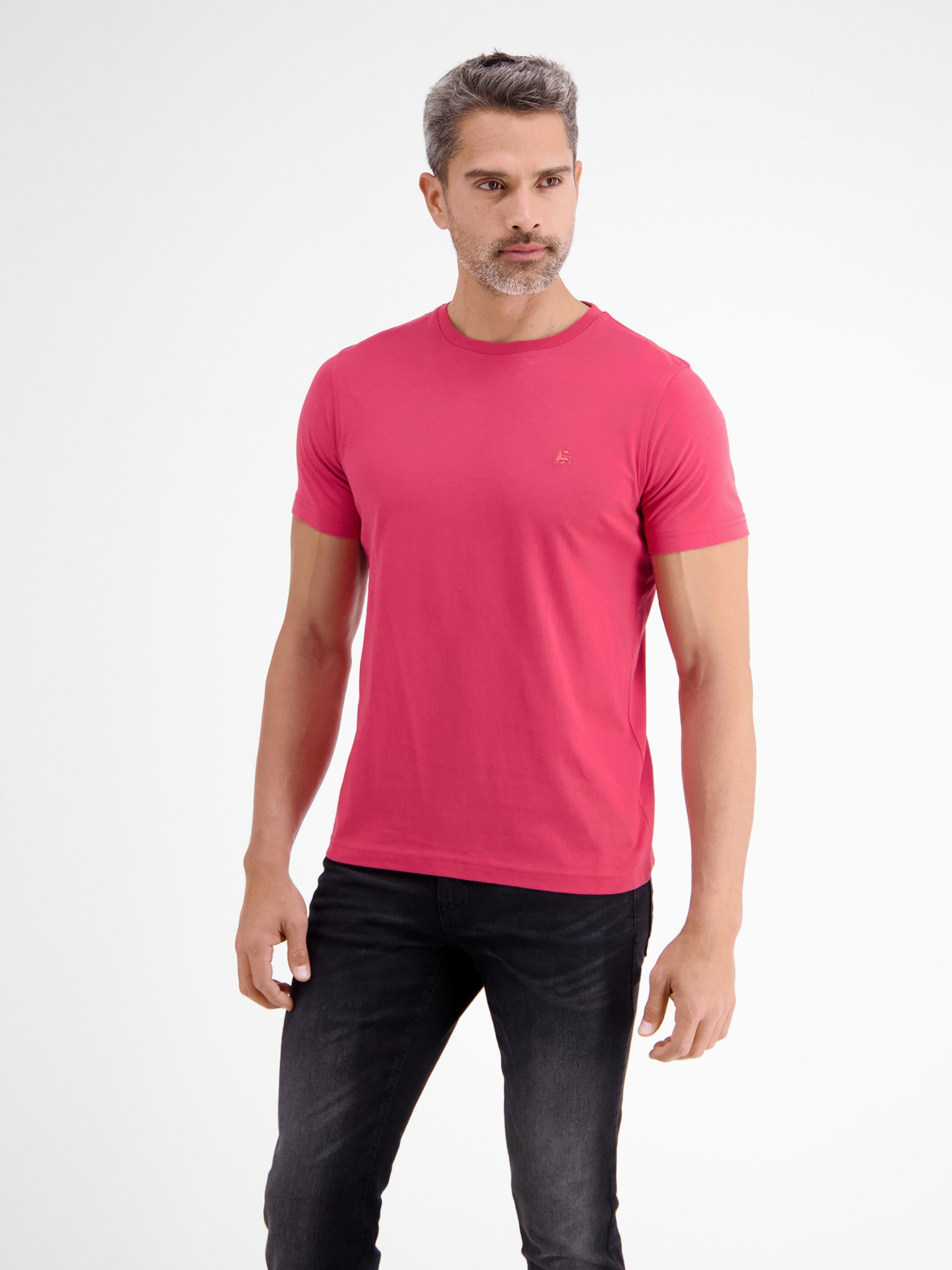 T-Shirt DUSTY ROSE mit O-Neck T-Shirt LERROS LERROS