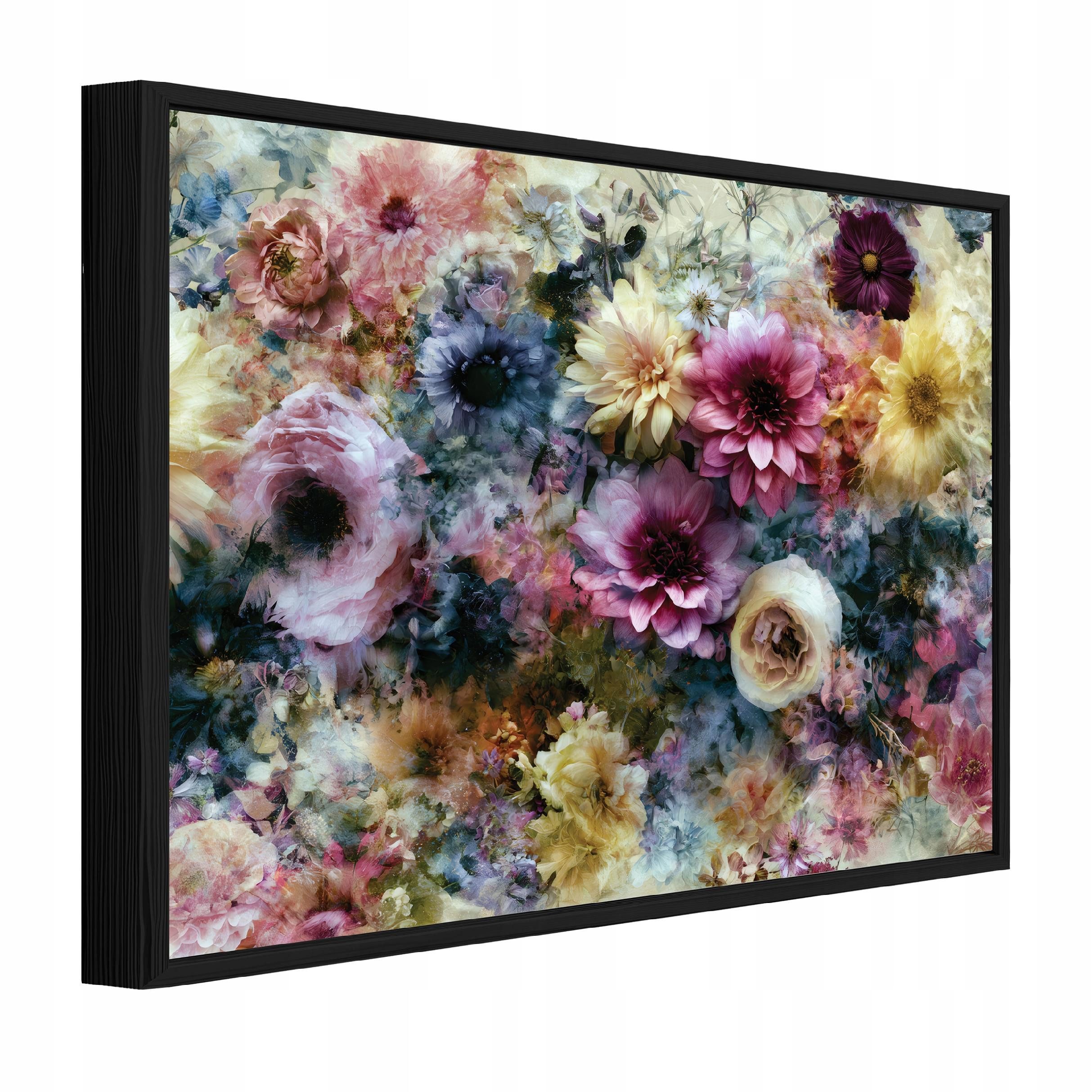 Wallarena Leinwandbild Blumen gerahmt UV-beständig Schlafzimmer Wohnzimmer 40x30 cm, Blumen, 40 x 30 cm