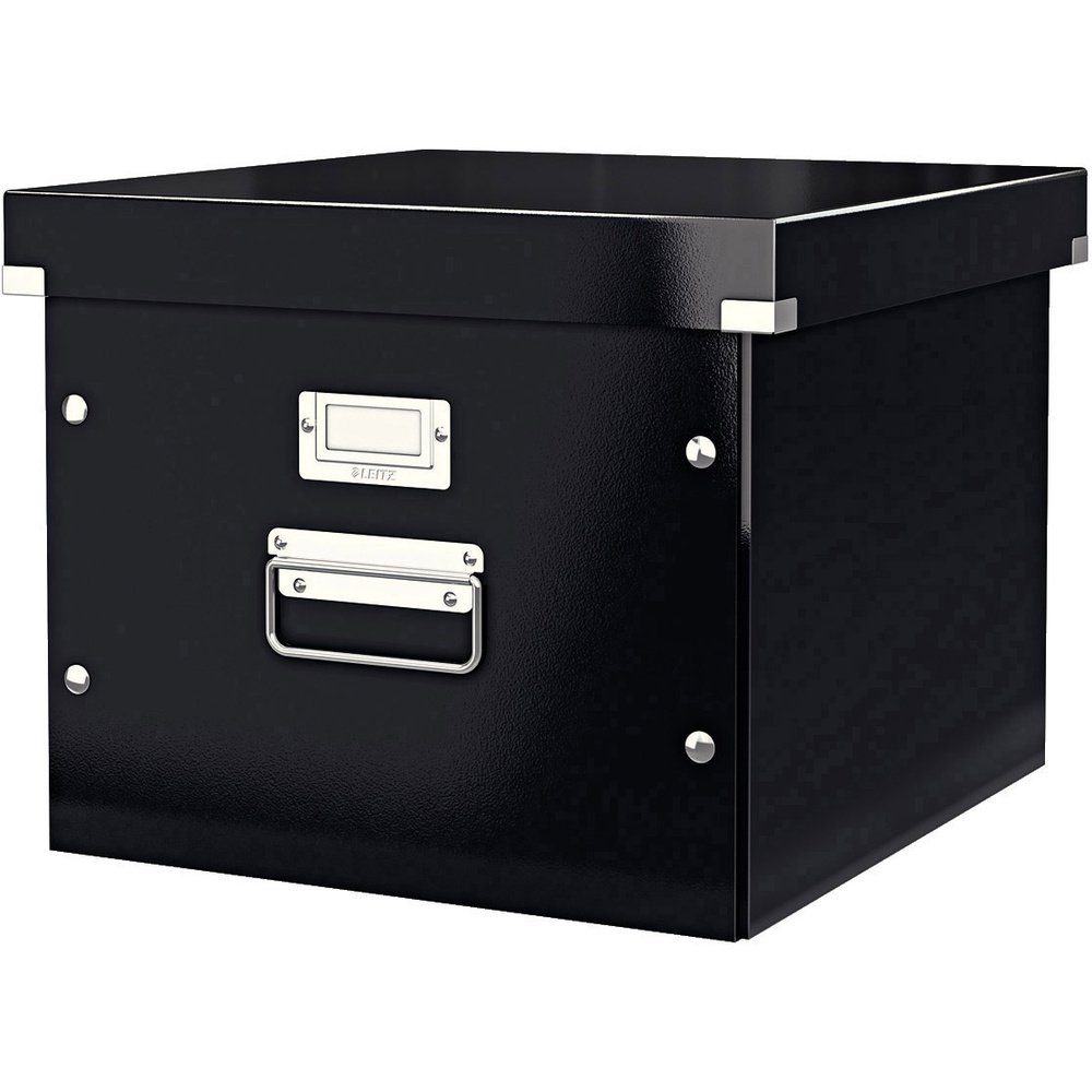 LEITZ Aufbewahrungsbox Leitz Hängemappenbox 6046-00-95 Schwarz günstig online kaufen