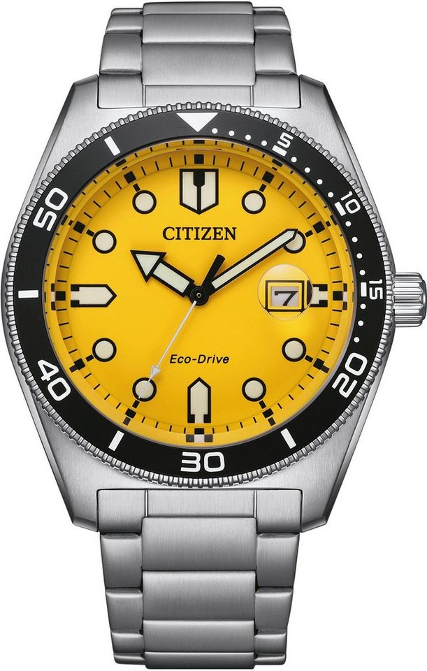 Citizen Solaruhr AW1760-81Z, Gehäuse aus Edelstahl, silberfb.  IP-beschichtet, Ø ca. 43 mm