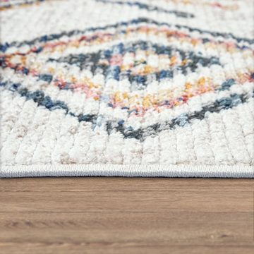 Teppich Kayacik 578, Paco Home, rechteckig, Höhe: 12 mm, Kurzflor, Rauten Muster, ideal im Wohnzimmer & Schlafzimmer