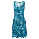 Vivance Jerseykleid mit Alloverdruck in Wickeloptik, Sommerkleid, Strandkleid, casual-chic