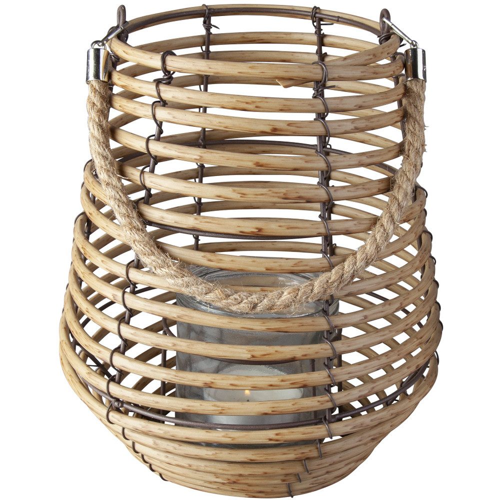 MICA Dekolicht Windlicht - mit Rattan günstig online kaufen