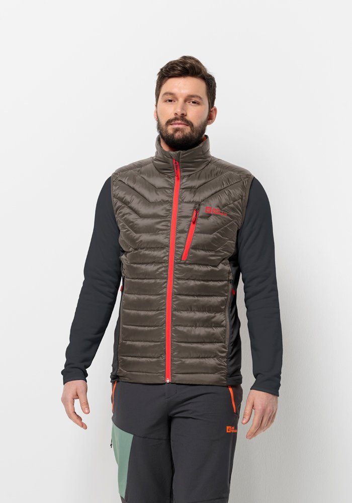 Jack Wolfskin Funktionsweste ROUTEBURN cold-coffee PRO VEST M INS