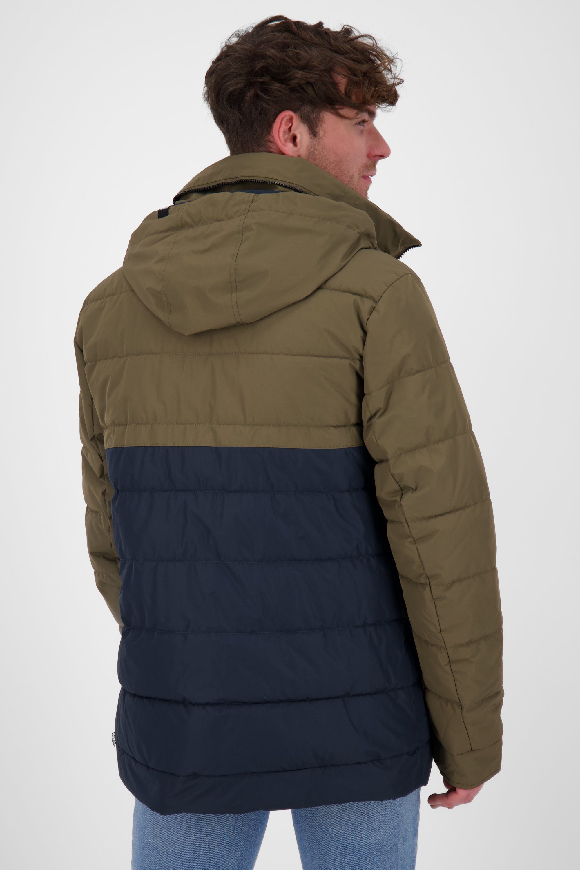 P & gefütterte Kickin Alife Herren EstebanAK Jacket Winterjacke Don Winterjacke, marine Jacke