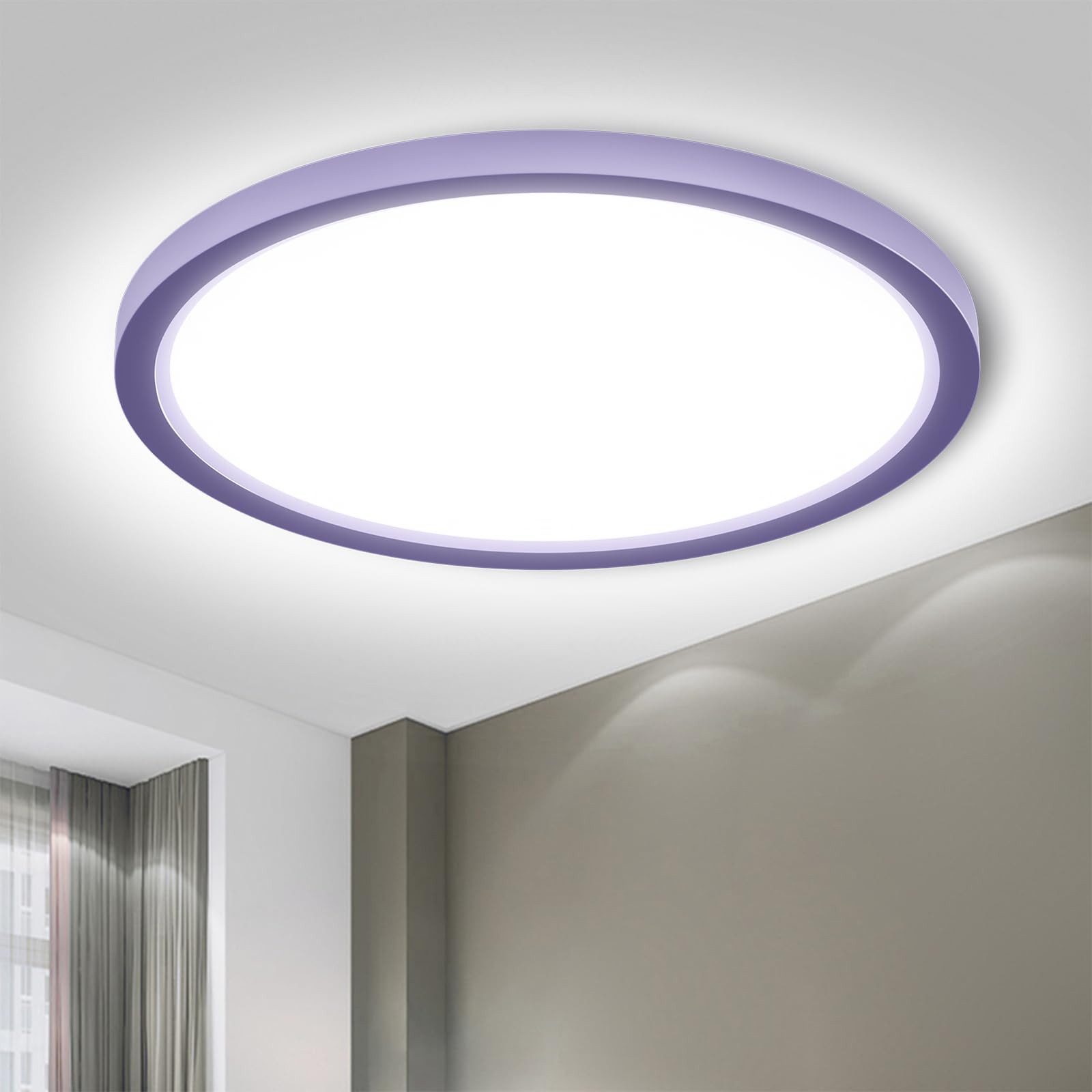 LQWELL LED Deckenleuchte Rund Flach LED günstig online kaufen
