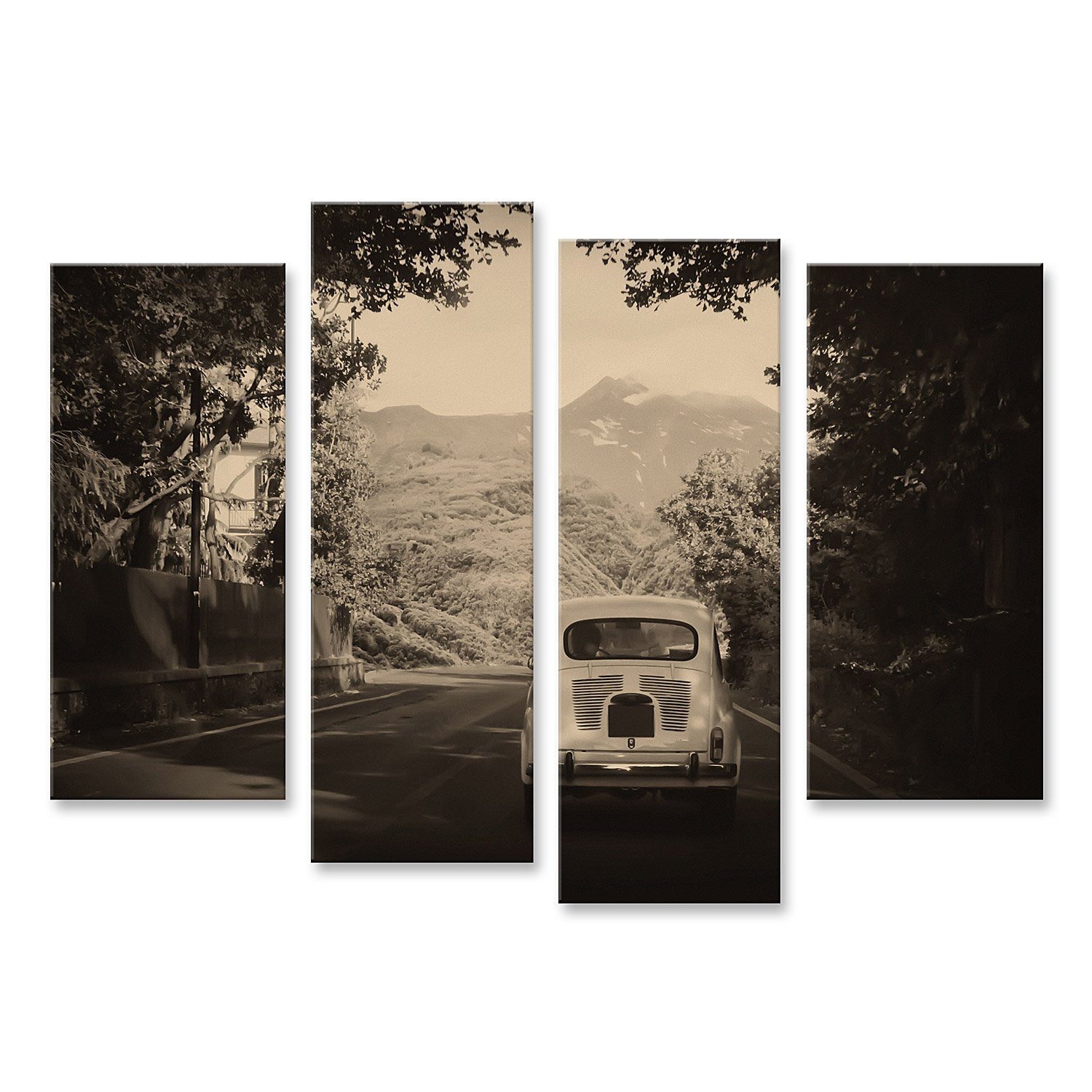 islandburner Leinwandbild Bild auf Leinwand Old Fashioned Auto Wandbild Poster Kunstdruck Bilder