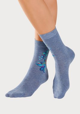 H.I.S Basicsocken (Packung, 5-Paar) mit farbigen Meerestieren