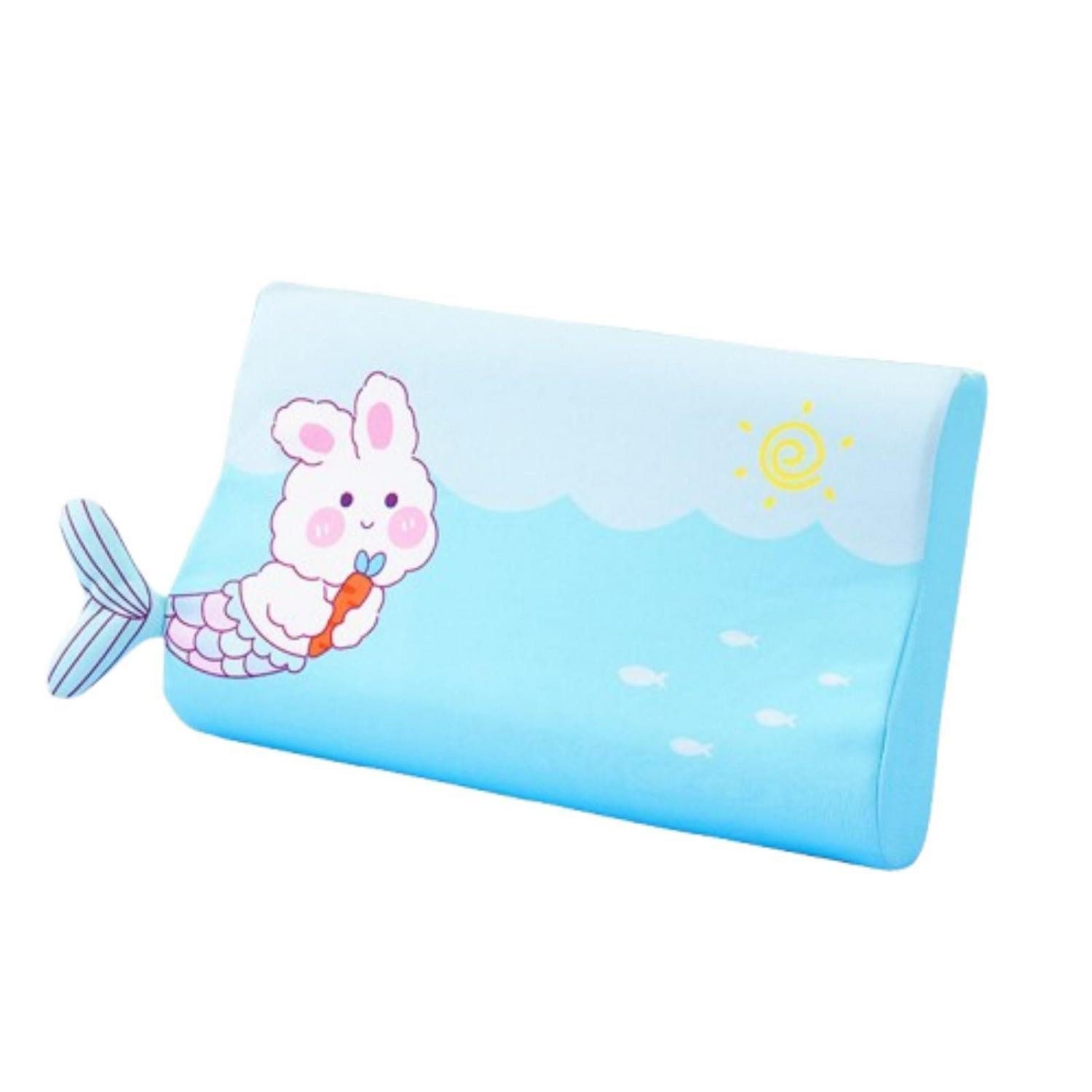LuxusKollektion Kinderdaunenkissen Kinderkissen ergonomisch atmungsaktiv Bezug Kaninchen 1 60*40 cm
