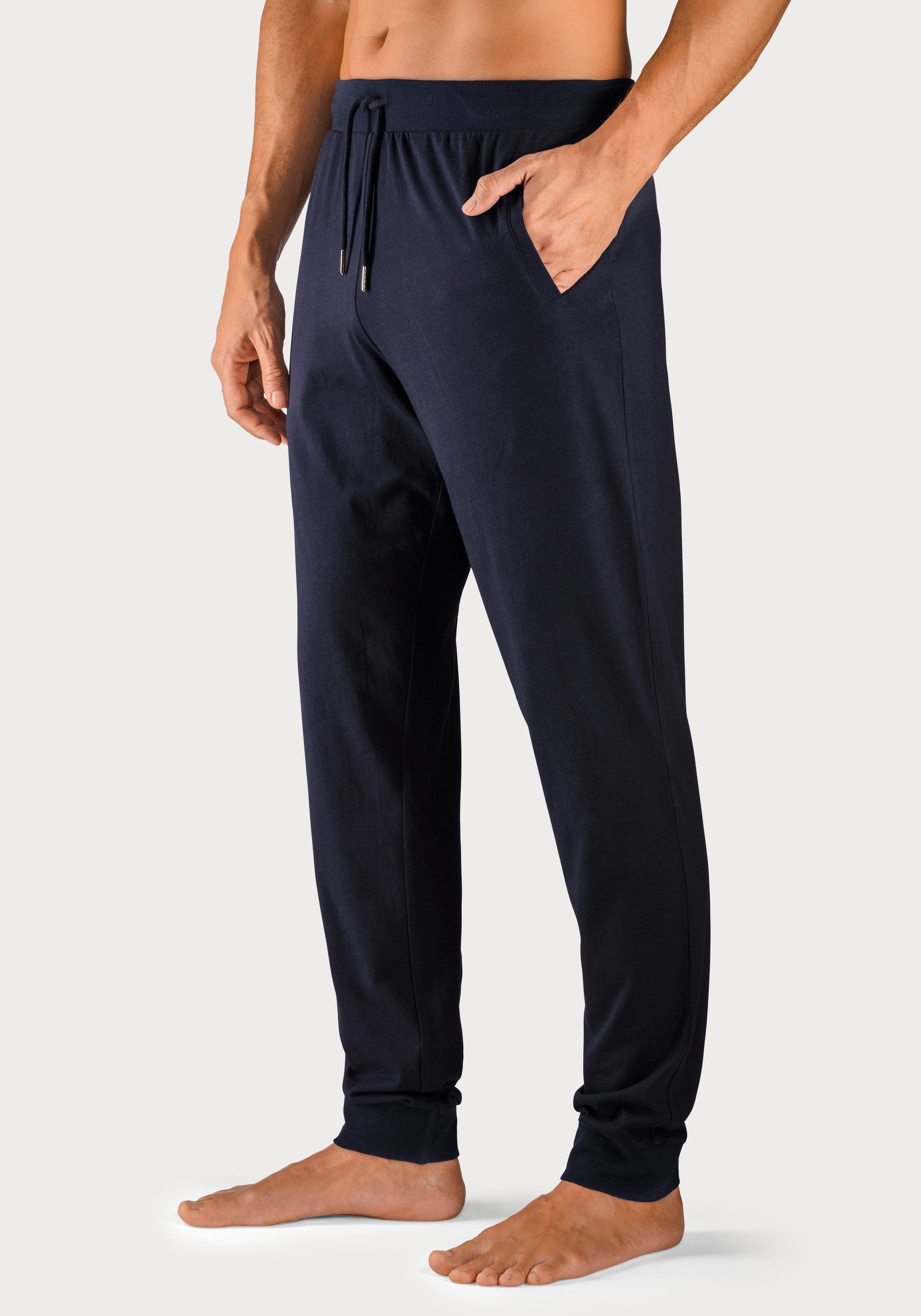 AUTHENTIC LE JOGGER Schlafhose Relaxpants, mit Kordel (2-tlg) aus weicher Single Jersey Ware