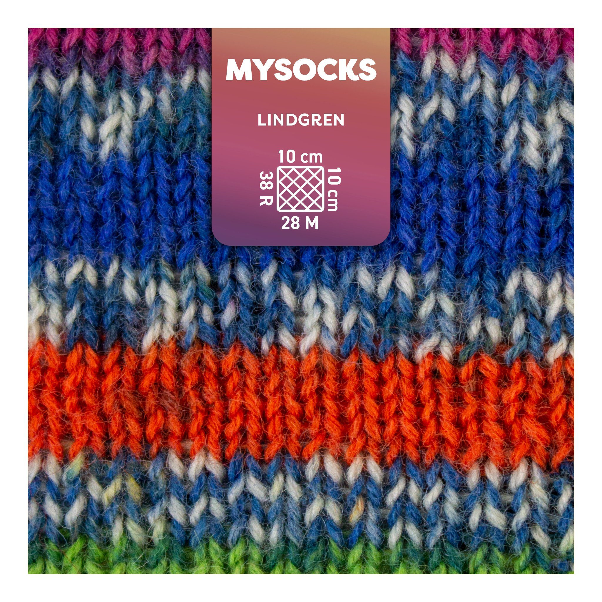 Thumbnail - myboshi mysocks Sockenwolle, 4-fädig, mit Label Häkelwolle, 420 m (8-St., Sockenwolle mit Label 4-fädig), Farbverlauf