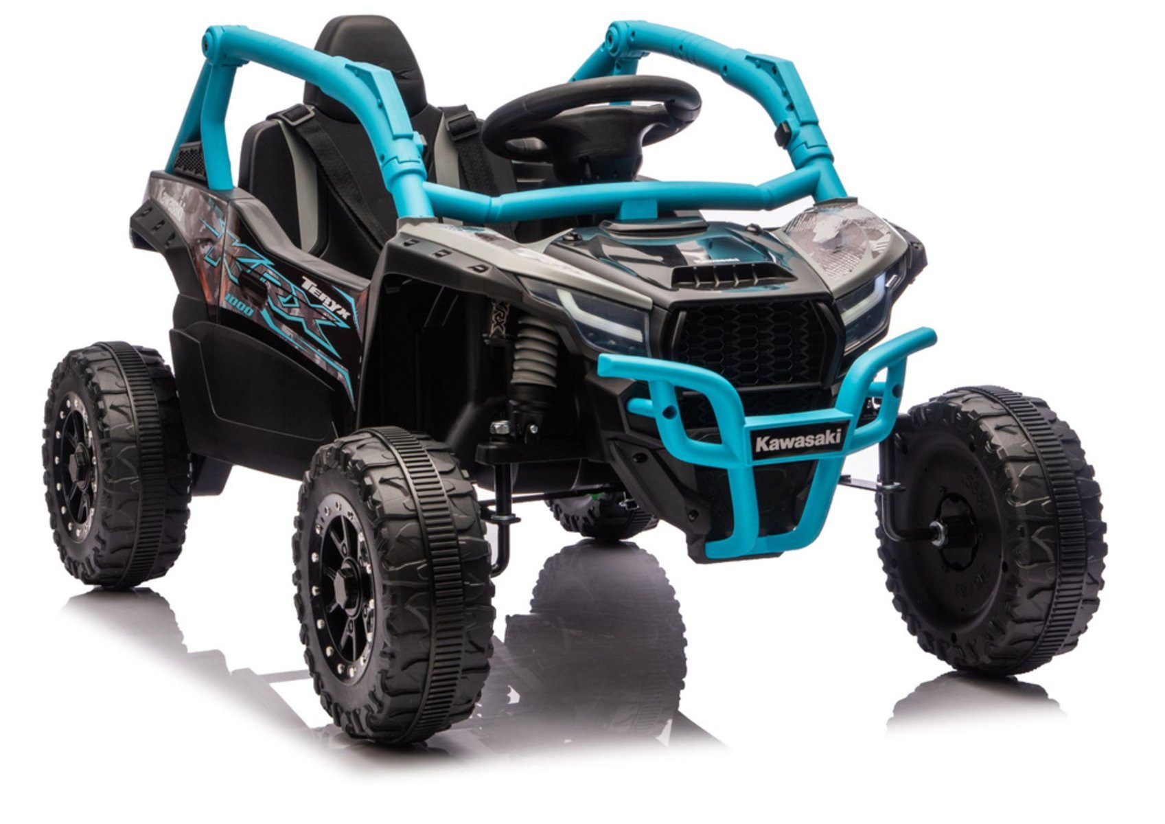 Wisam Elektro-Kinderauto Kawasaki JS330 24V5Ah Schwarz-Blaue Autobatterie