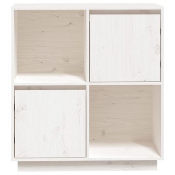 vidaXL Sideboard Sideboard Weiß 74x35x80 cm Massivholz Kiefer (1 St)
