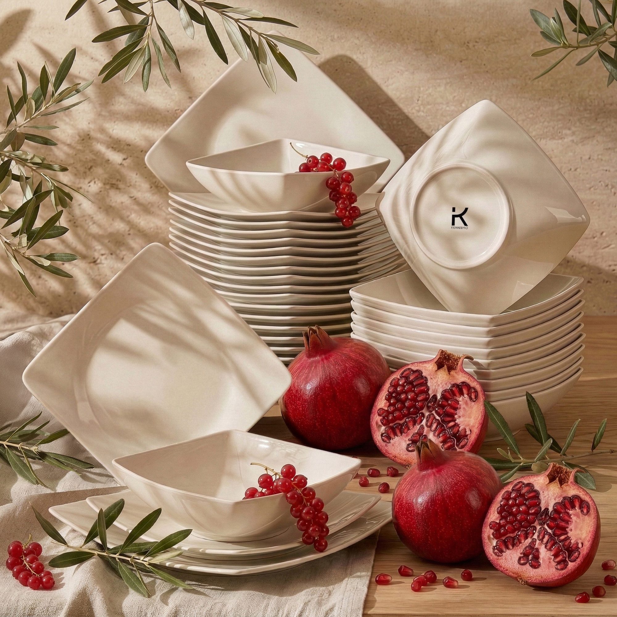 Kombiservice EPIRI Tafelservice hergestellt in der EU, Modern, 12 Personen