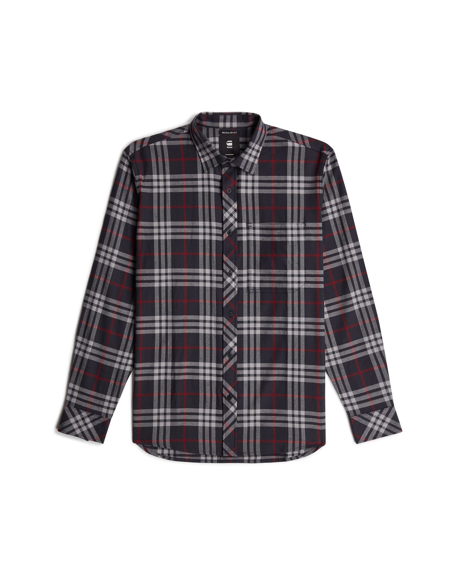 Langarmshirt One Pocket Regular Hemd