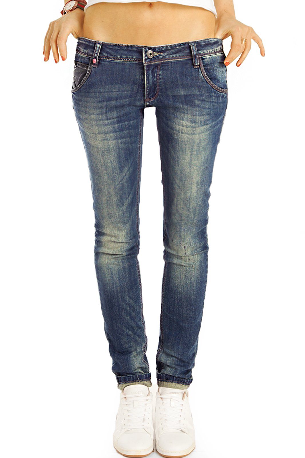 be styled Röhrenjeans Low Waist Hüftjeans Röhrenjeans Hose - Damen - j26g-3 mit Stretch-Anteil ...
