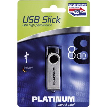 Platinum Platinum TWS USB-Stick 8 GB Schwarz 177492 USB 3.2 Gen 1 (USB 3.0) USB-Stick