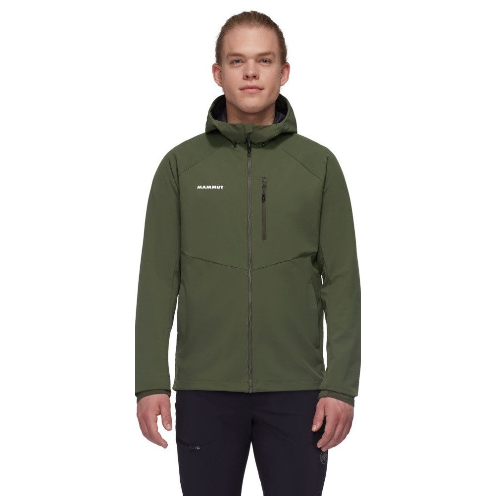 Softshelljacke Ultimate Comfort SO Hooded (winddicht) dunkelgrün Herren