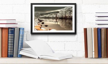 WandbilderXXL Bild mit Rahmen Mystic River, Landschaft, Wandbild, in 4 Größen erhältlich