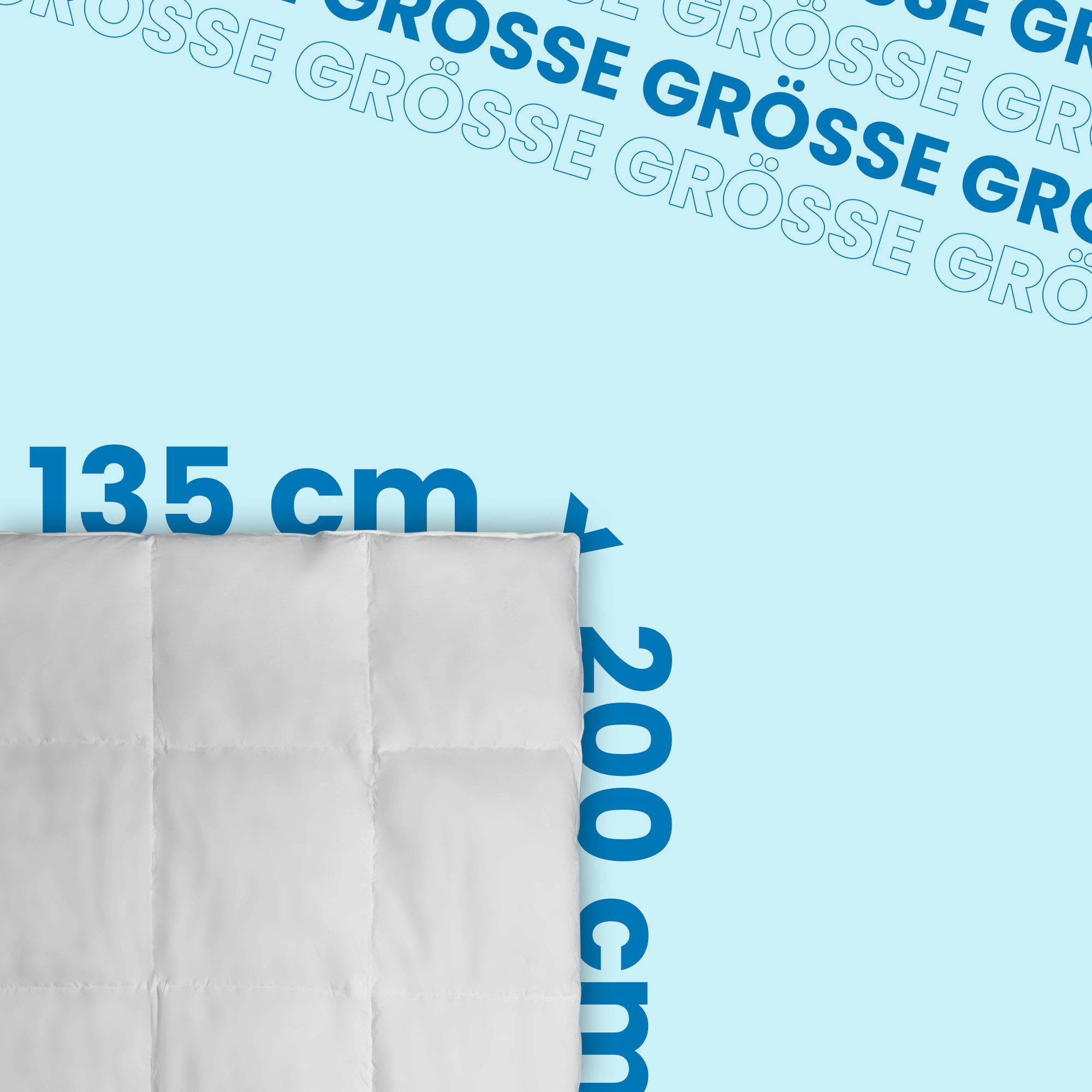 Bestlivings Federbettdecke 135x200 cm für den Winter, Füllung: 10% Daunen, günstig online kaufen