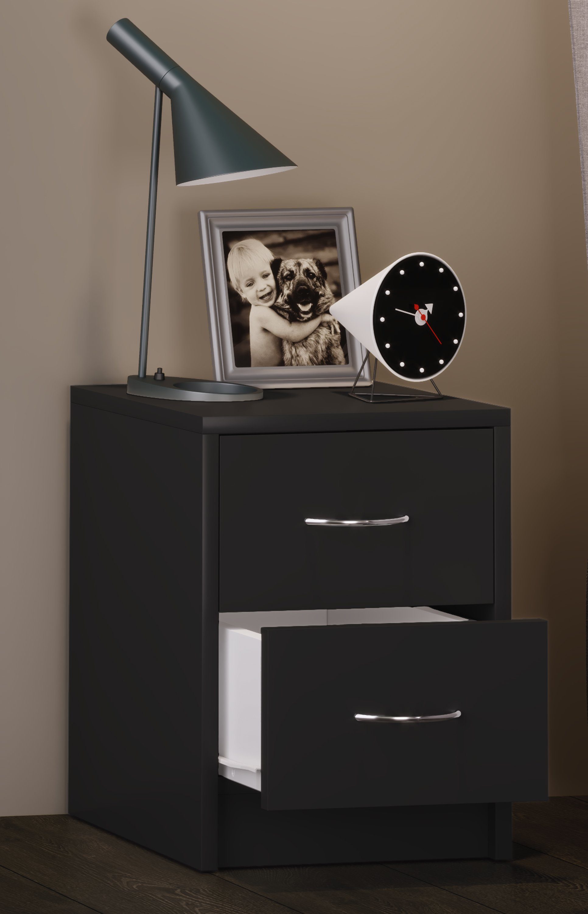 VCM Nachttisch Holz Nachtschrank Nachttisch Schublade Boxal Mini, Pflegelei günstig online kaufen