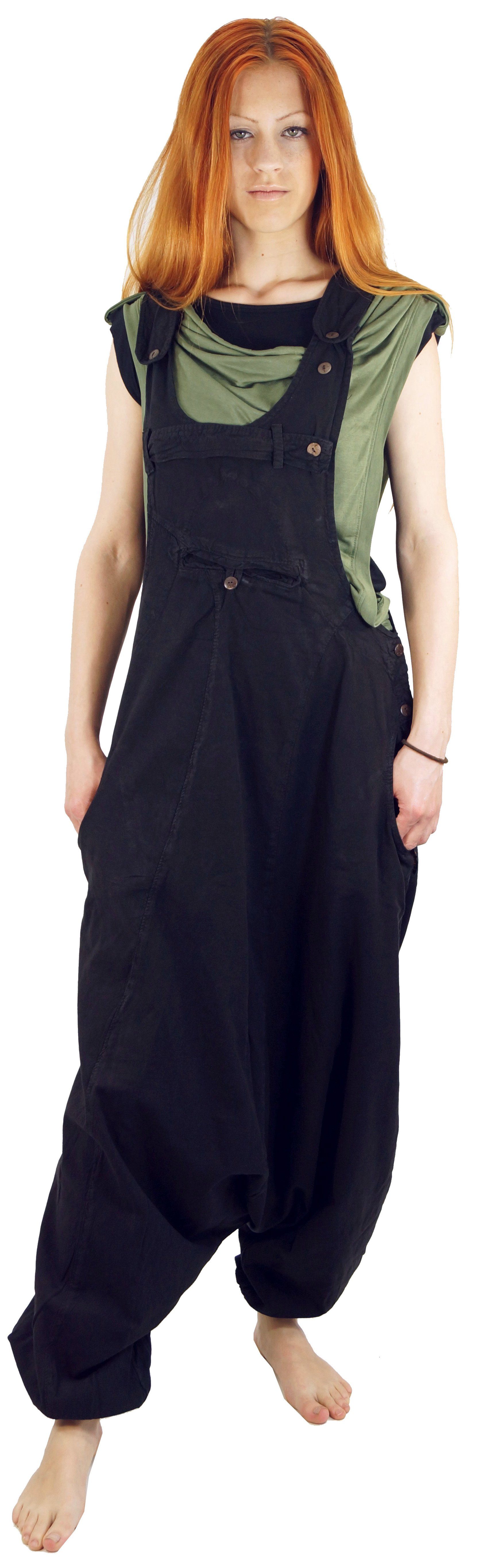 Guru-Shop Relaxhose Latzhose Aladinhose Haremshose Pluderhose.. Ethno Style, alternative Bekleidung