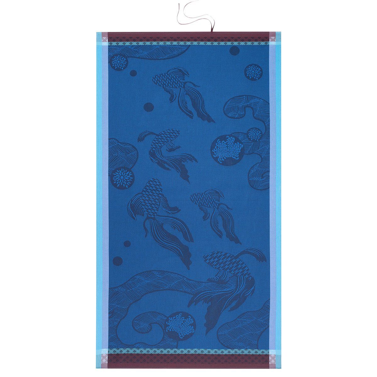 Le Jacquard Francais Strandtuch Oceanique Abysse 100x200 cm, Waffelpiqué (1-St), Waffelpiqué