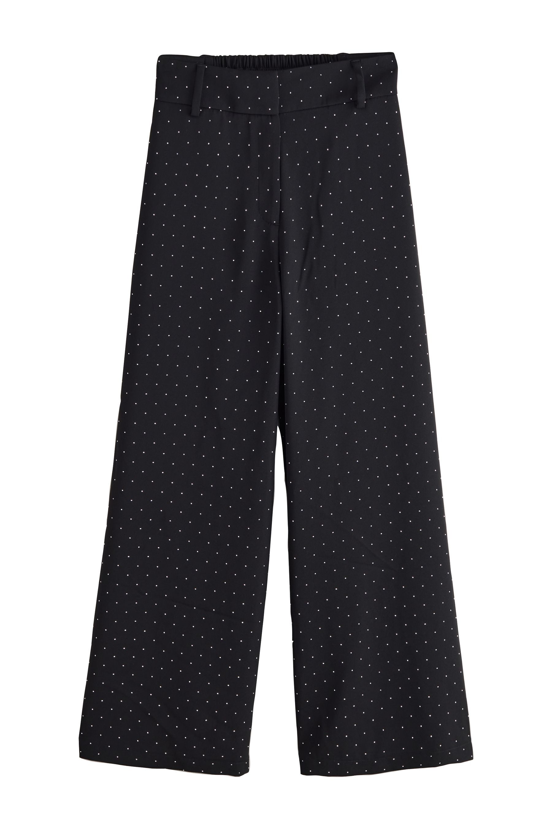 Next Palazzohose Hose mit weitem Bein und Nieten, Kurzgröße (1-tlg) günstig online kaufen