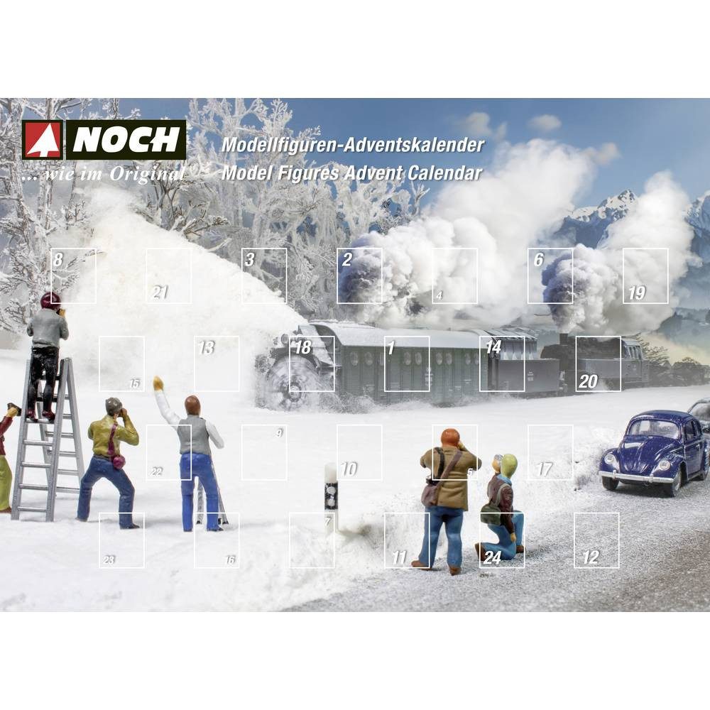NOCH Modelleisenbahn-Figur H0 Figuren-Adventskalender 15998