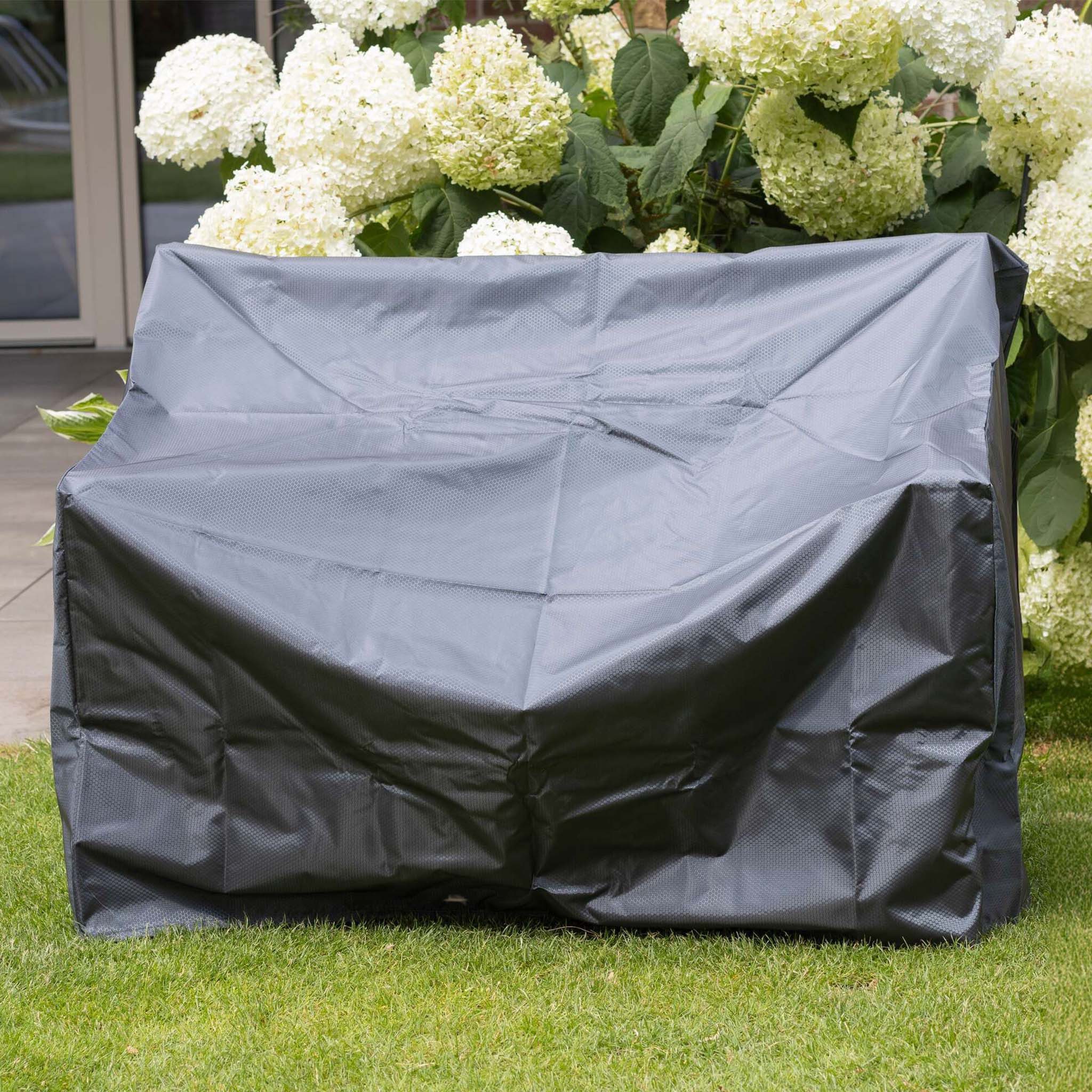 bene living Gartenmöbel-Schutzhülle Prestige Protect - 2-Sitzer 130 cm (Outdoor-Set, 1-St., Gartenbank-Schutzhülle inkl. Aufbewahrungstasche), UV-beständig, witterungsbeständig, atmungsaktives Polyestergewebe