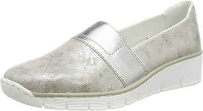 Rieker Slipper mit Metallic-Besatz