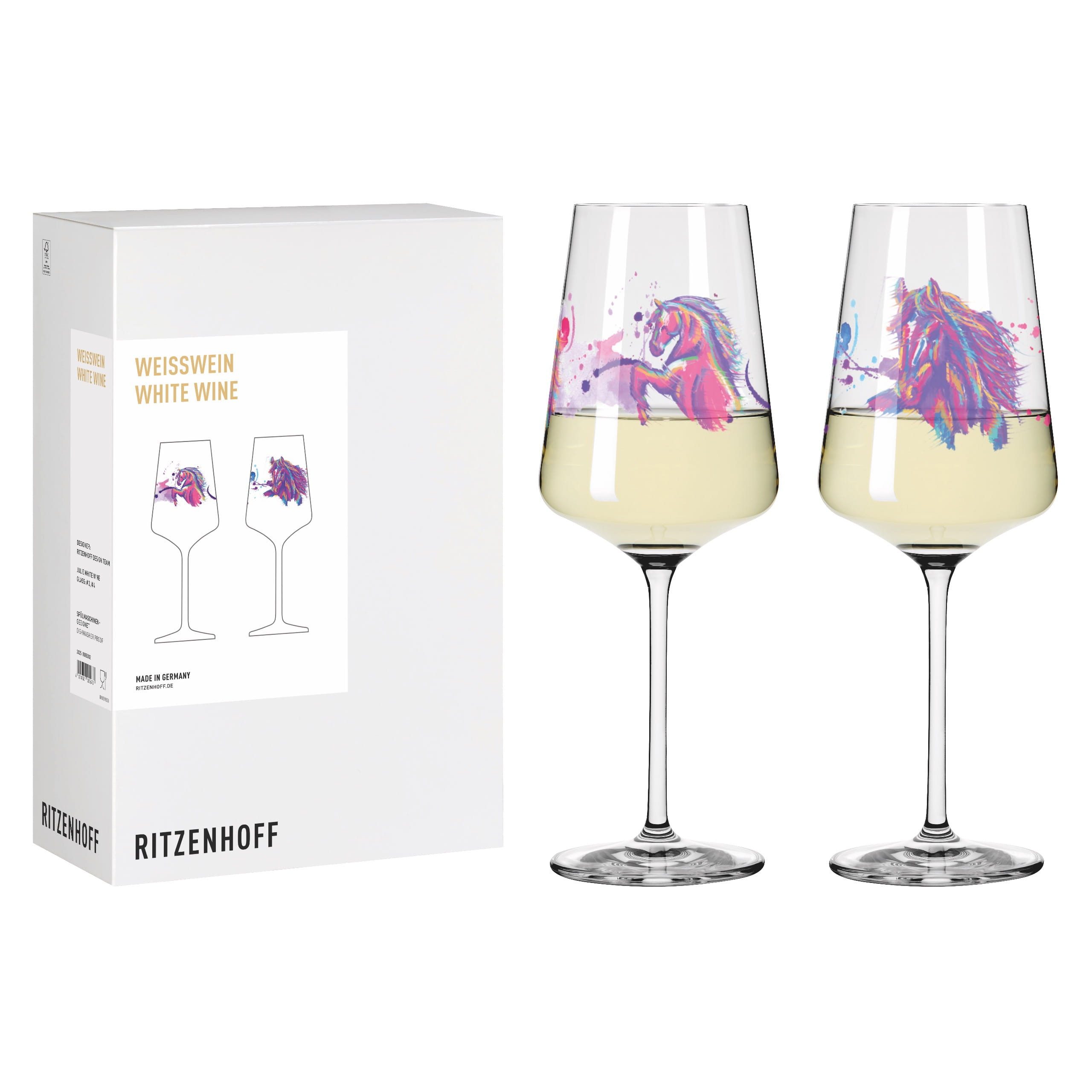 Weinglas Reitgold