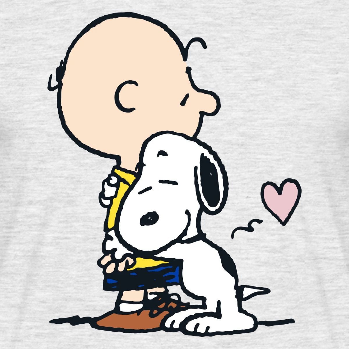 Spreadshirt T-Shirt Peanuts Snoopy Umarmt Charlie Brown Männer T-Shirt (1-tlg)