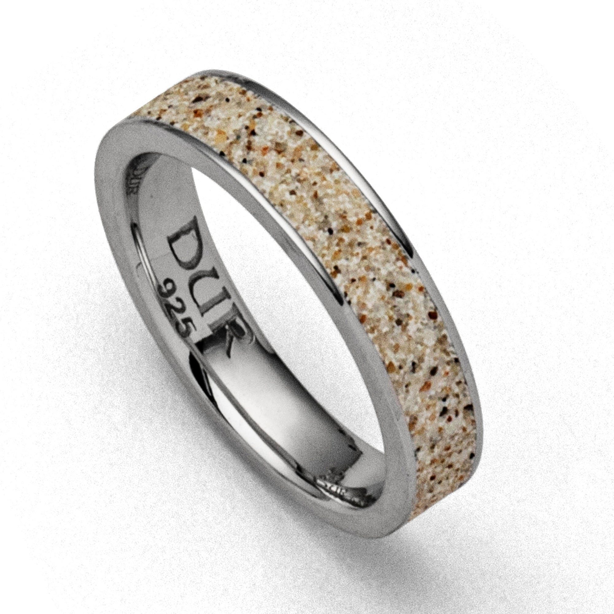 Fingerring DUR Schmuck: Ring "Sand" mit Strandsand R5578