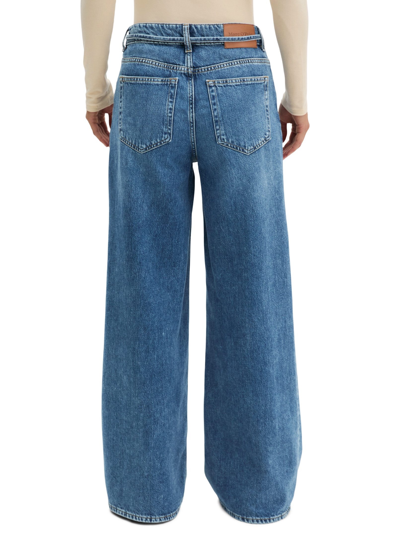 Marc O'Polo Weite Jeans aus Rigid Denim ohne Elasthan – Bild 3 von 5