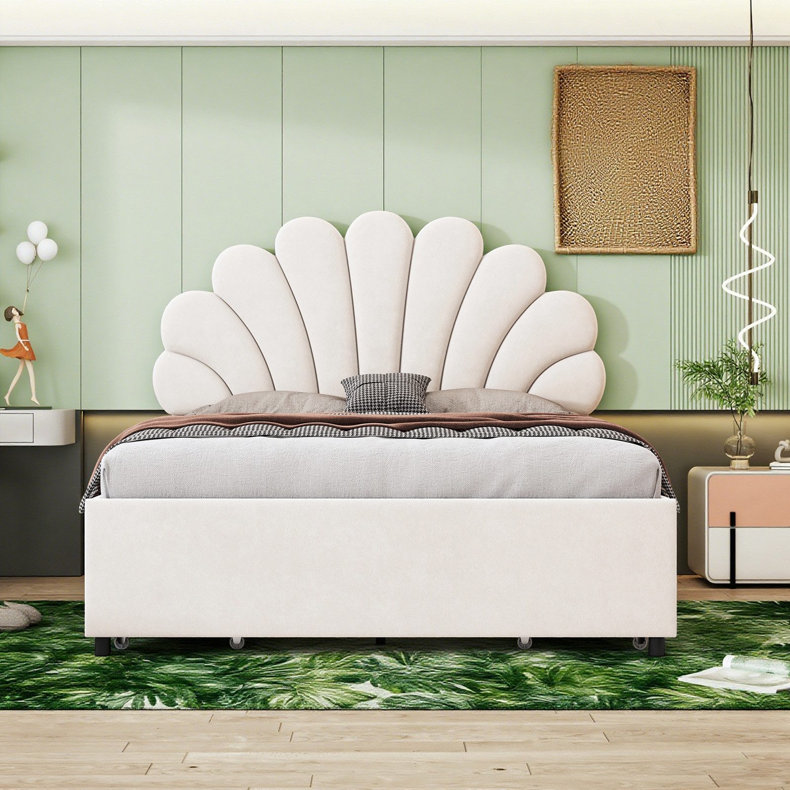 MODFU Polsterbett Funktionsbett (mit Lattenrost & günstig online kaufen