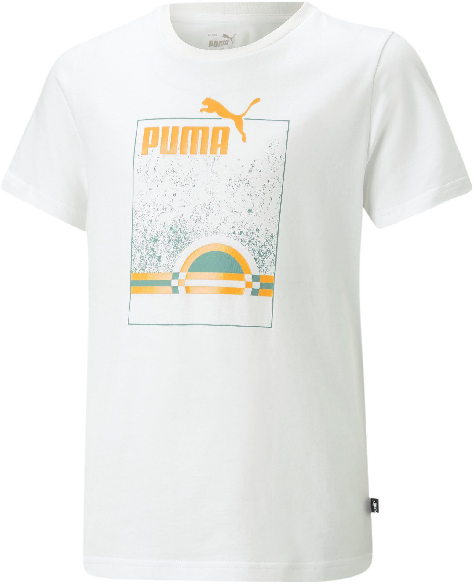 PUMA T-Shirt ESS+ Tee Summer STREET (Summe B ART weiß