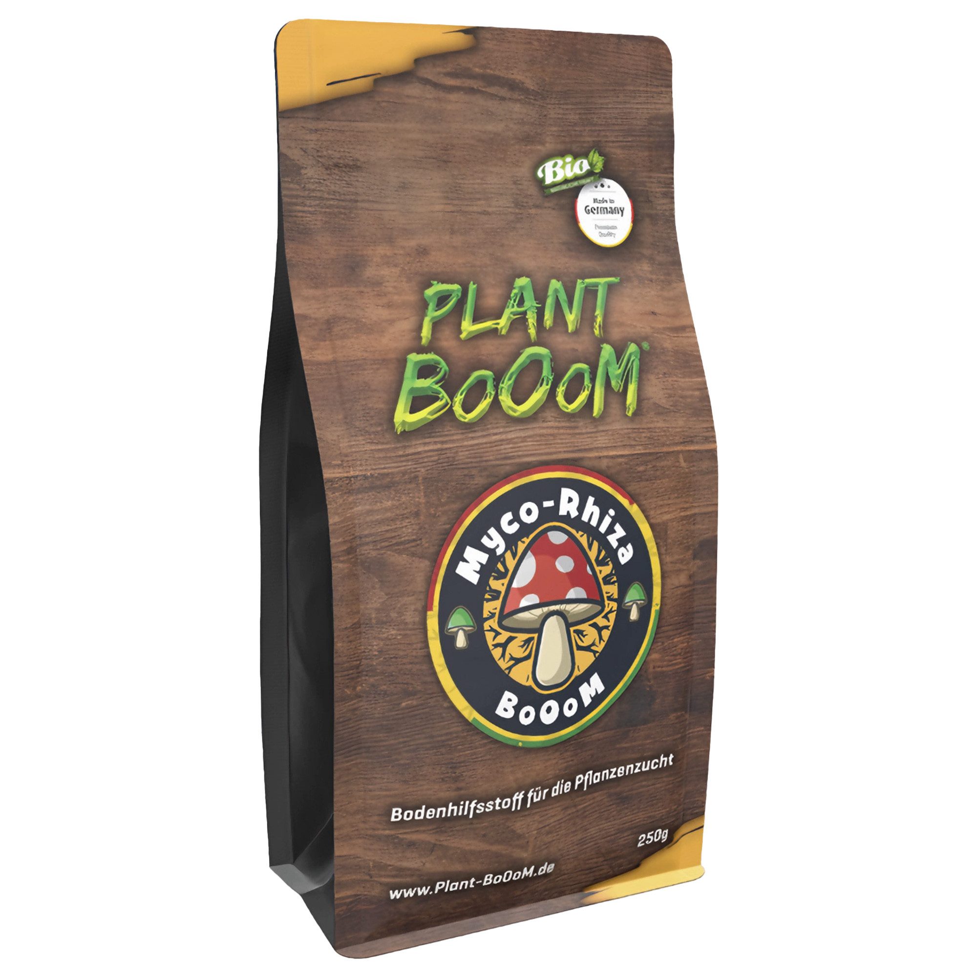 Plant Booom Pflanzenstärkungsmittel Myco-Rhiza, 250gr, Mykorrhiza Wurzel-Stärkung Pulver I Dünger Stimulator für Pflanzen