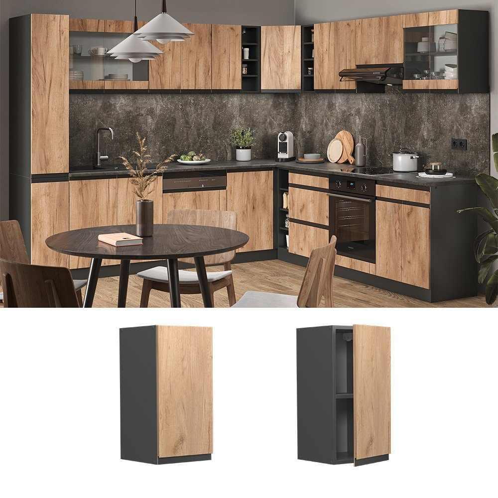 Vicco Hängeschrank R-Line, Goldkraft Eiche/Anthrazit, 30 günstig online kaufen
