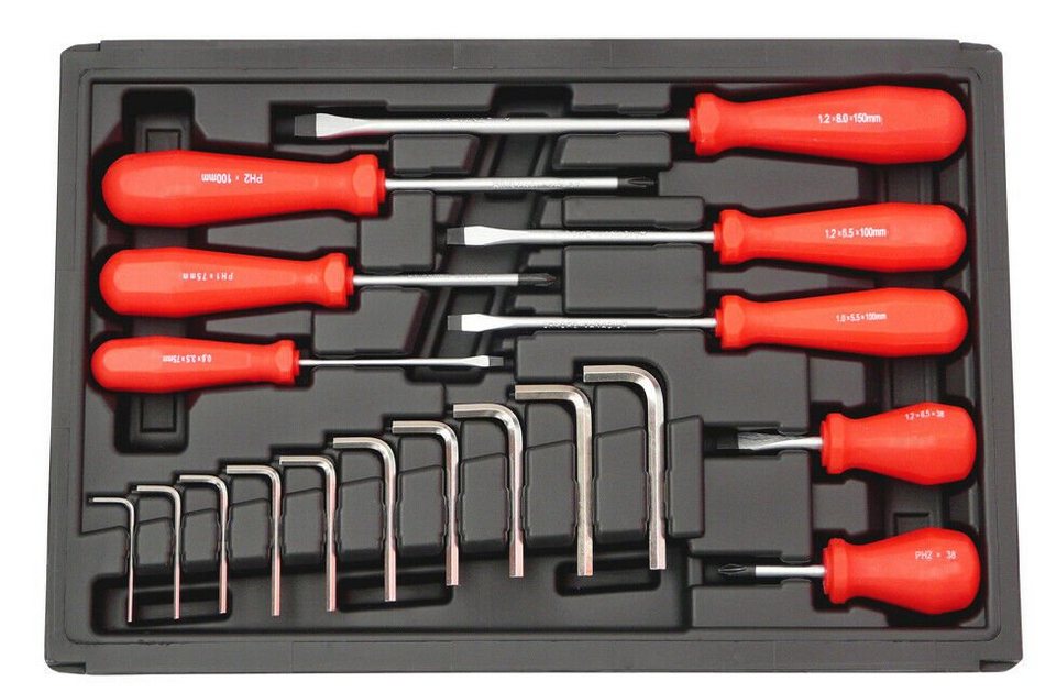 FAMEX Werkzeugset 253-70 Werkzeugkoffer gefüllt mit Werkzeug
