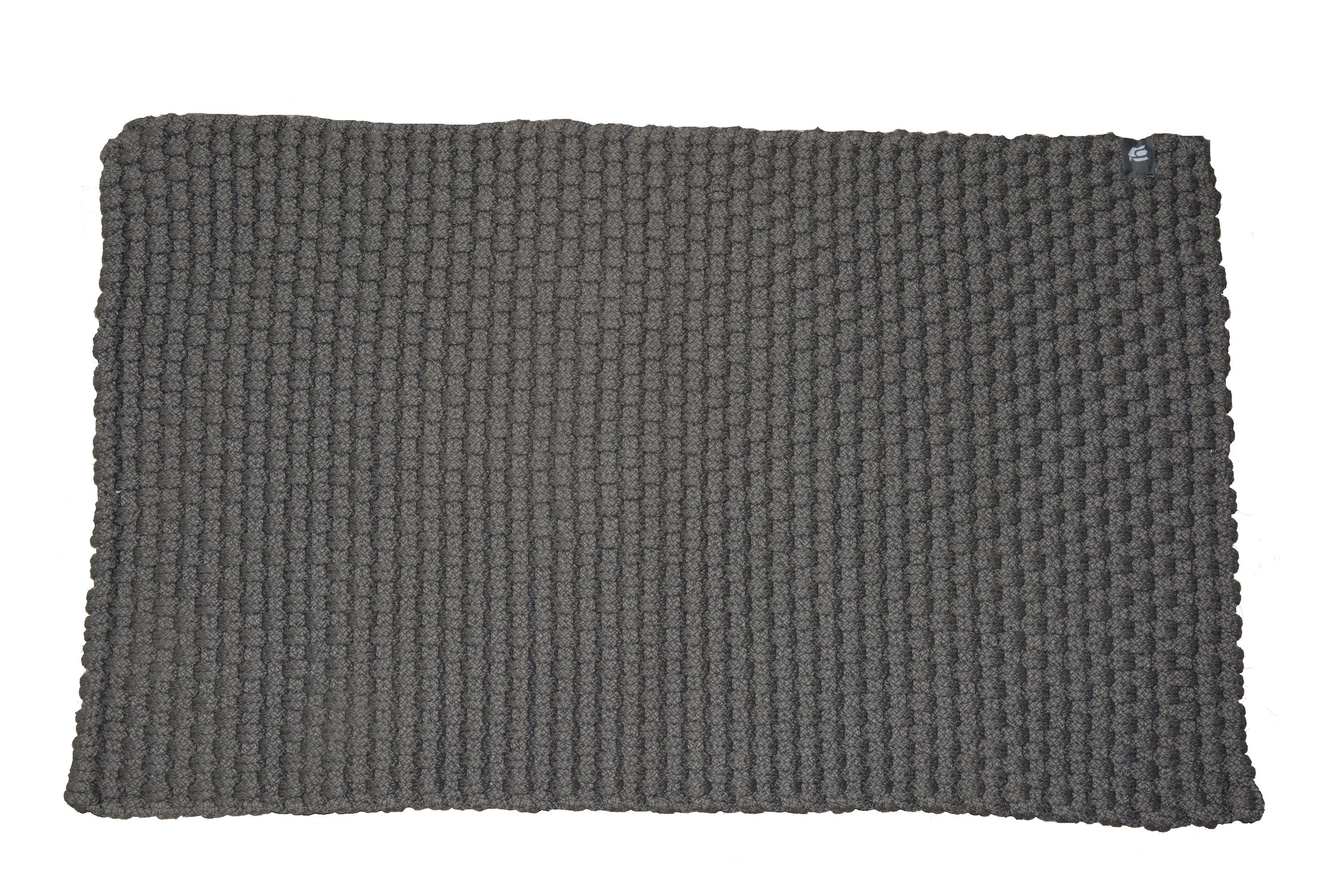houseproud Badematte Knit, Höhe 15 mm, geflochtener Kunststoff Indoor und Outdoor, Polyester, rechteckig