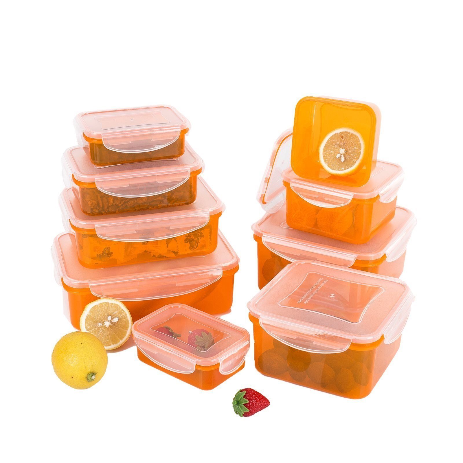 24-tlg), 24-teiliges Kunststoff, Frischhaltedose Set, Frischhaltedosen (Set, Neuetischkultur Lebensmitteldose