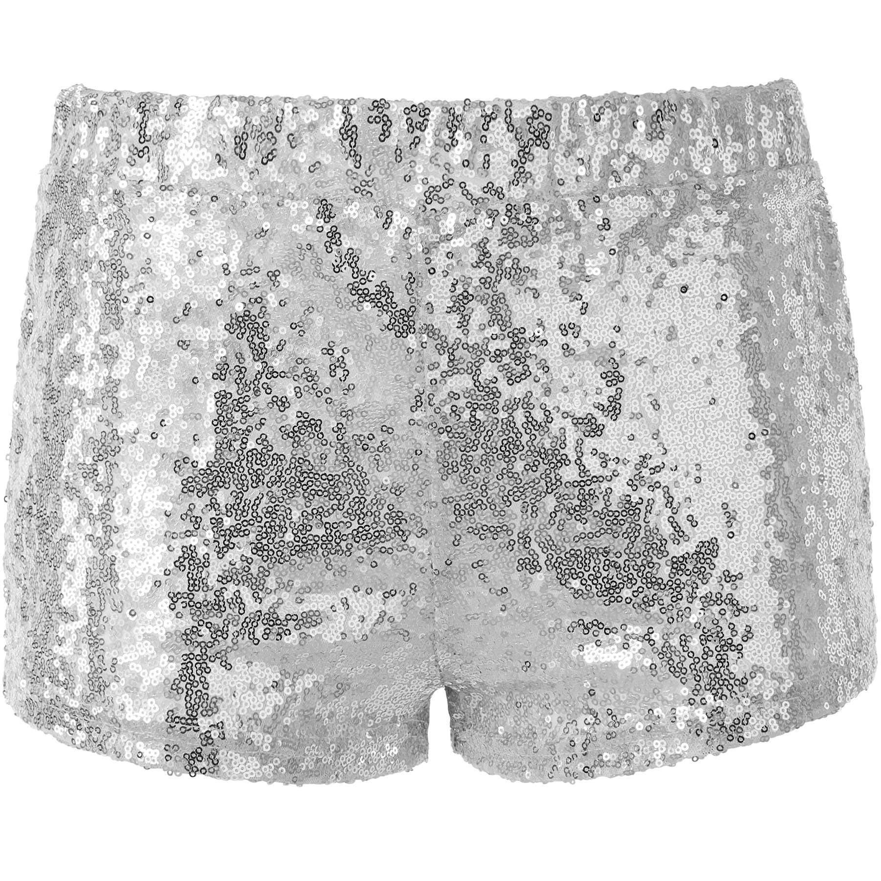 dressforfun Hotpants Pailletten-Shorts silber