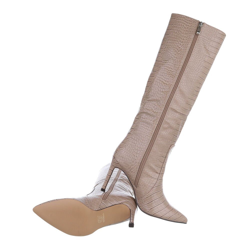 Ital-Design Damen Elegant High-Heel-Stiefel (85255556) Pfennig-/Stilettoabs günstig online kaufen