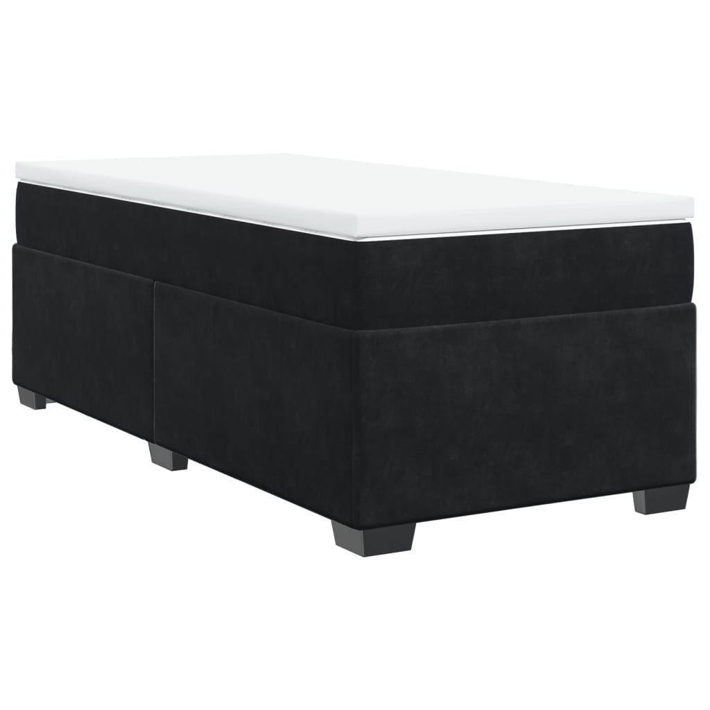 vidaXL Bett Boxspringbett mit Matratze Schwarz günstig online kaufen