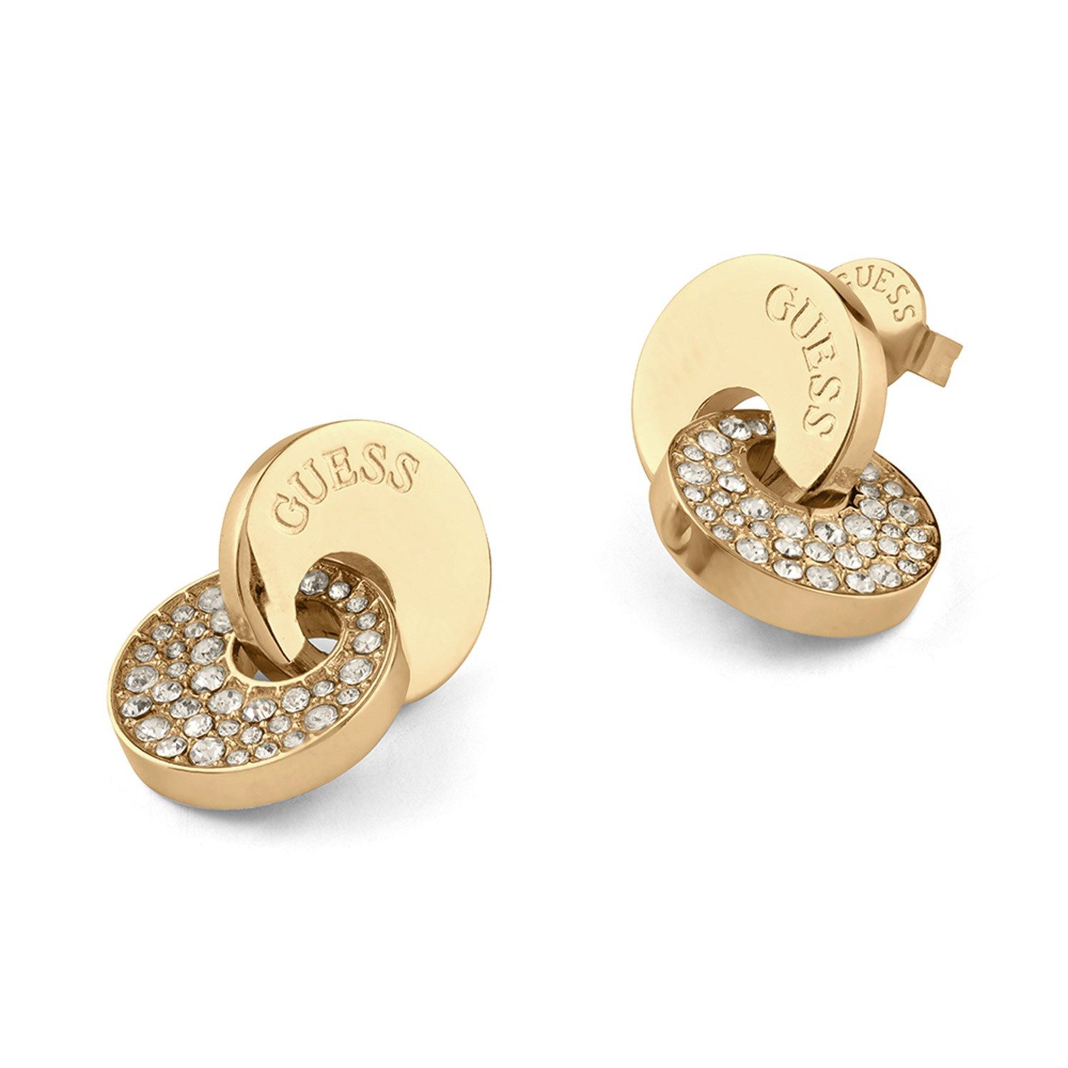 Guess Paar Ohrhänger Damen-Two Links Pavée günstig online kaufen