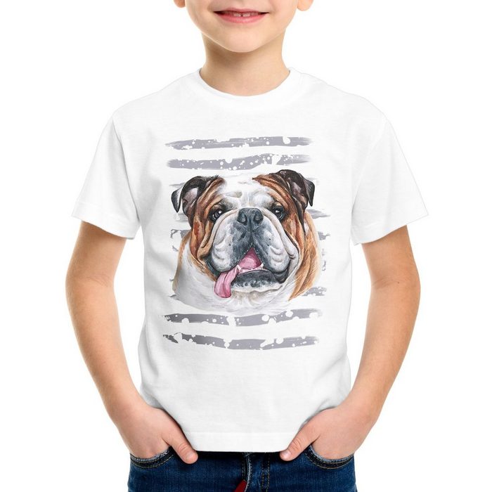 style3 Print-Shirt Kinder T-Shirt Bulldogge hundeliebhaber züchter sommer