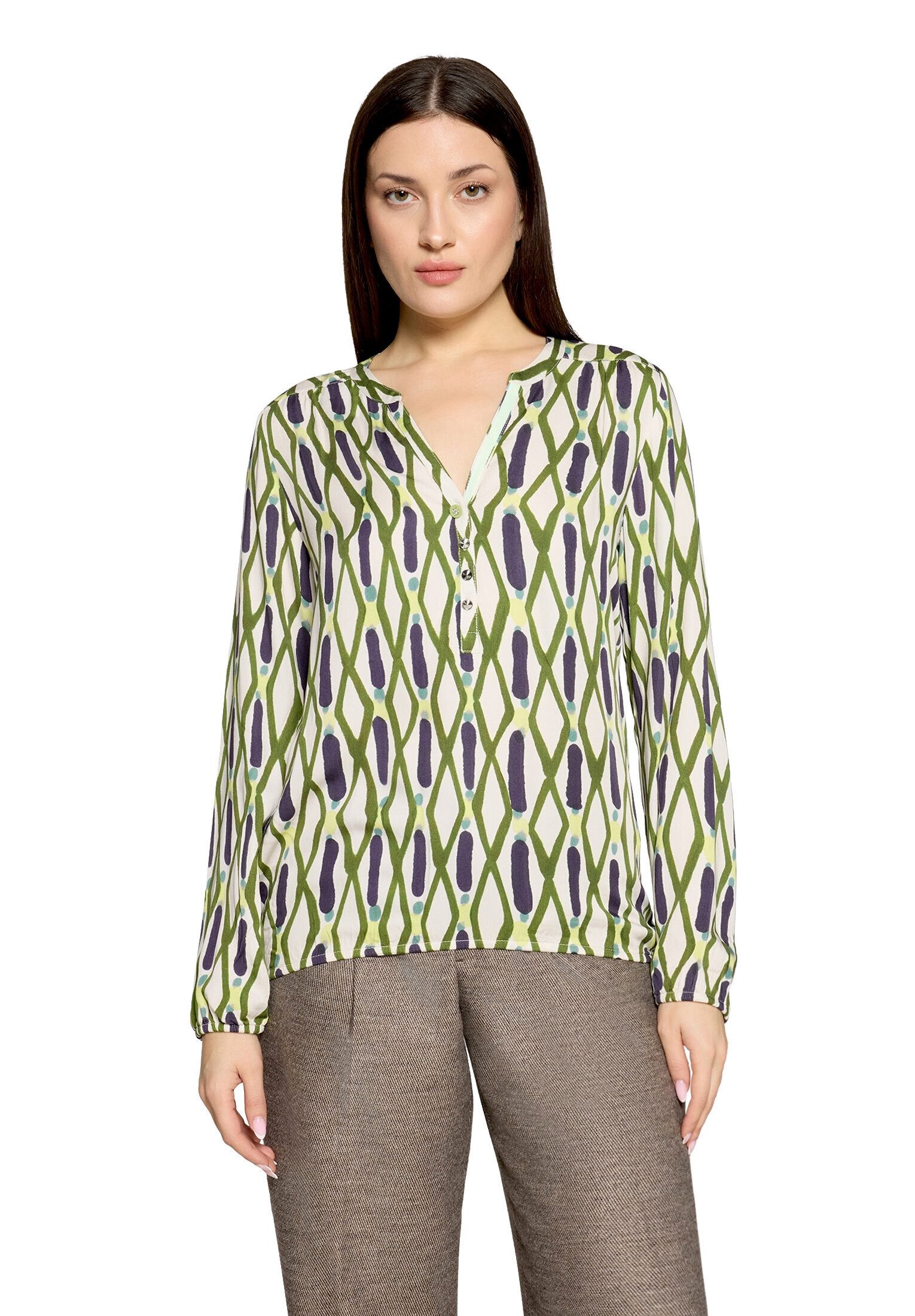 Cartoon Schlupfbluse Damen mit Muster