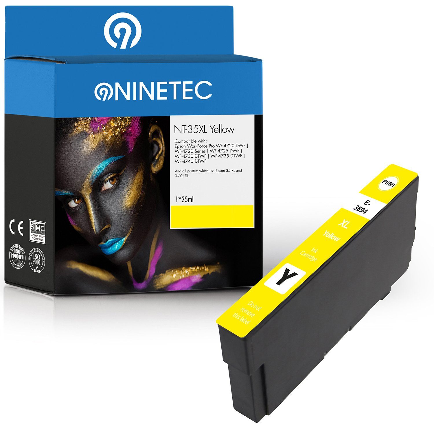 NINETEC Epson Yellow ersetzt T3594 35XL Tintenpatrone